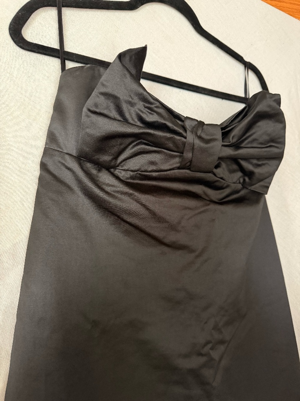 2010s Strapless Bow Mini Dress